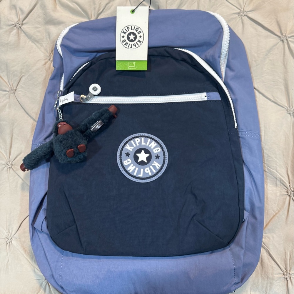 NWT Kipling Seoul Large Blue Combo Backpack